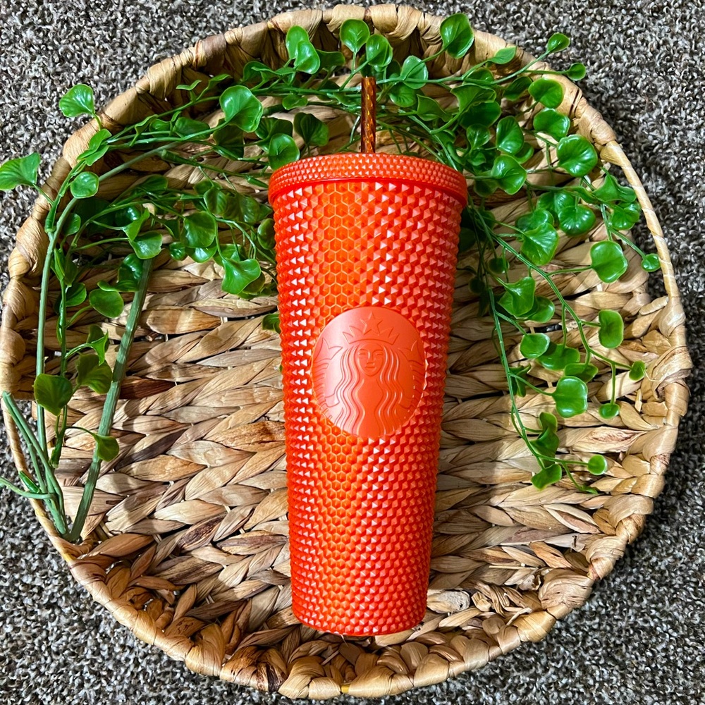 Starbucks Fall Orange Studded Tumbler 🍊